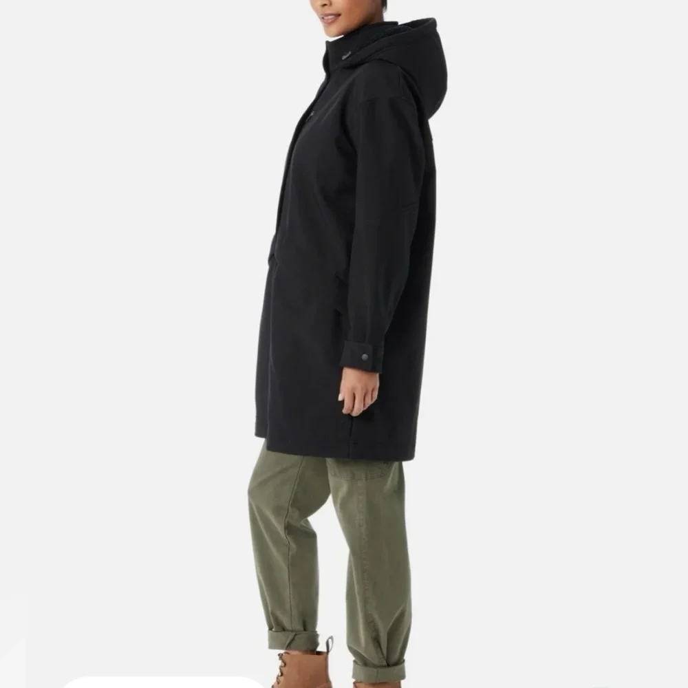 NWT BASS OUTDOOR STADIUM FLEECE LINED THIGH LENGTH JACKET WOMENS GENEROUS SIZEXS - Picture 6 of 16